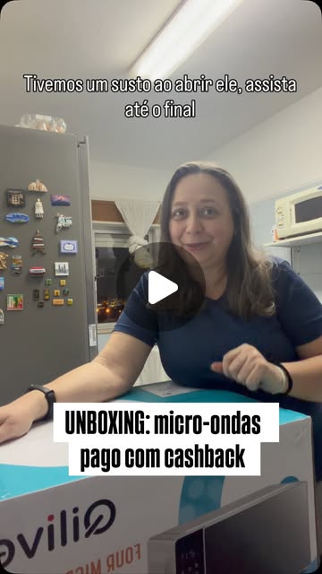 Capa do Reel: Unboxing micro-ondas e cashback